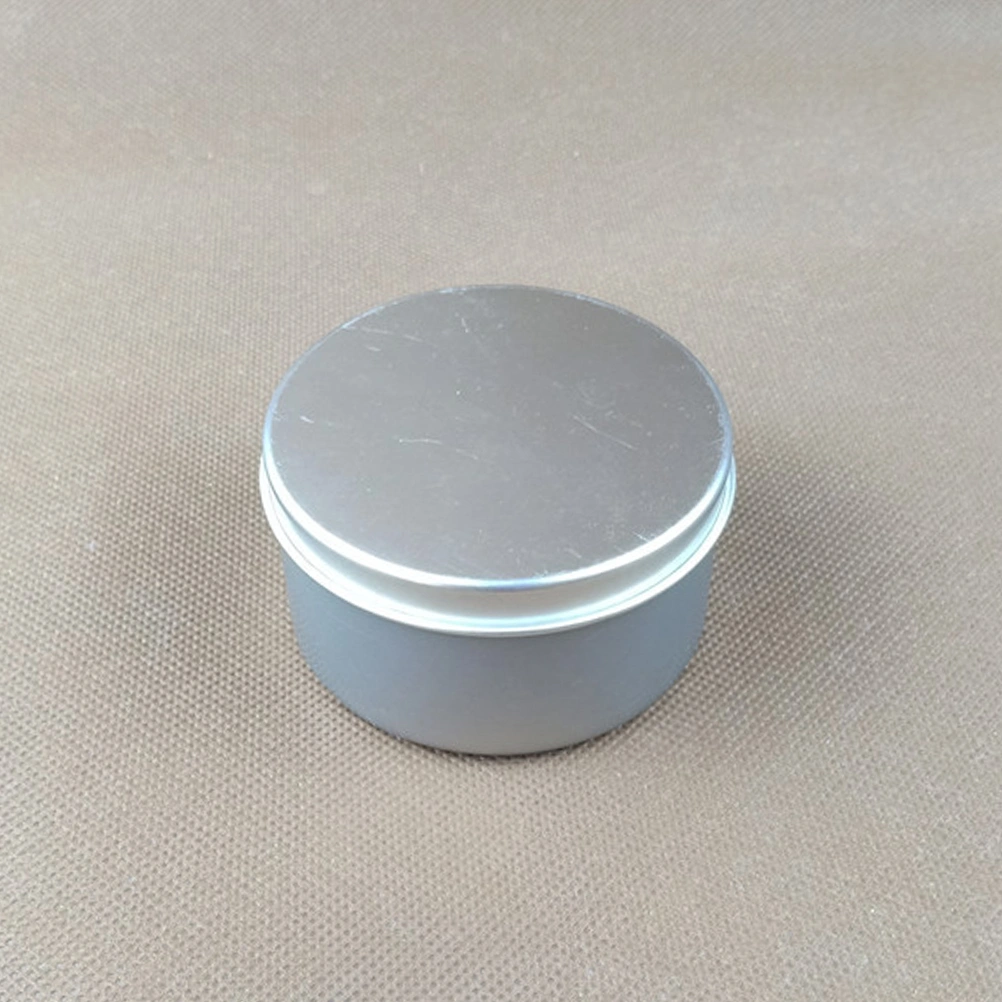 4 Pcs 5.5CM DIY Handmade Candle Iron Can Scented Candle Making Container Tin Box for Home Practice Supplies (Silver)