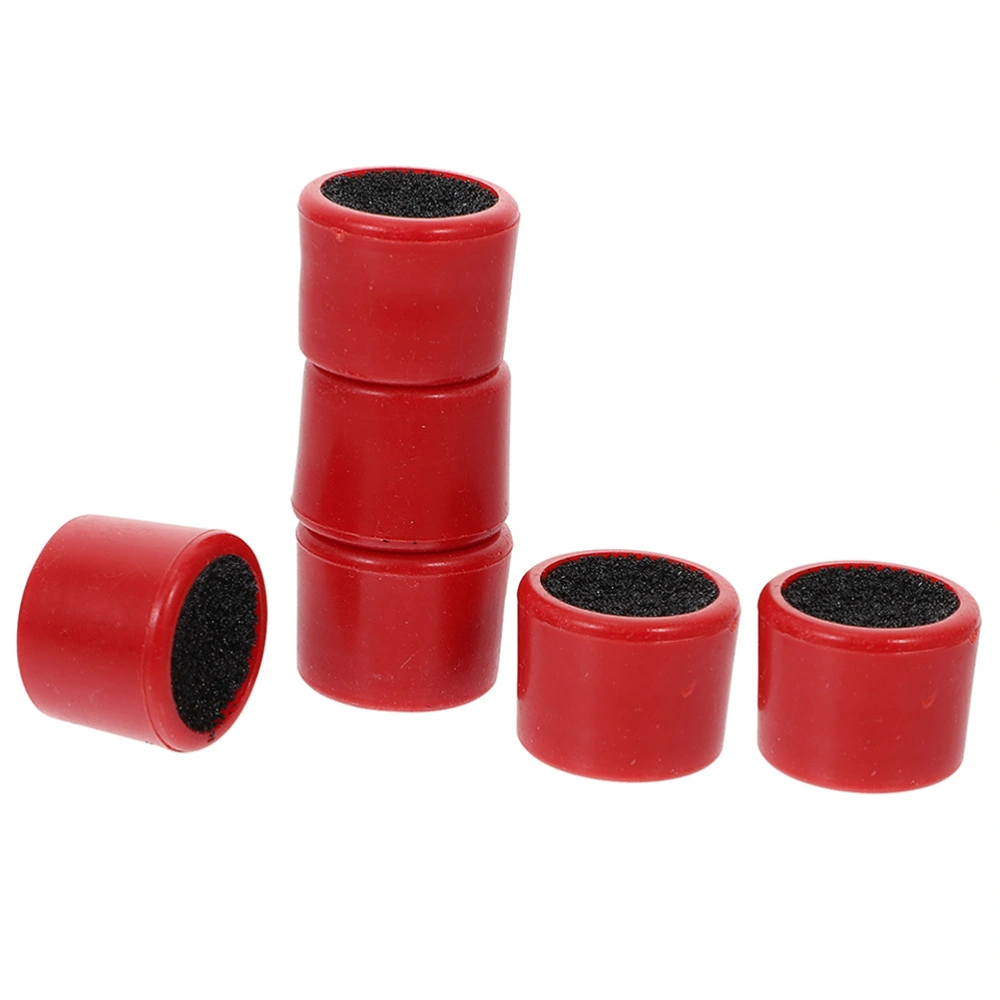 6Pcs Billiard Cue Tip Shaper Plastic Grinder for Snooker Pool Cue Portable Cue Tip Sander