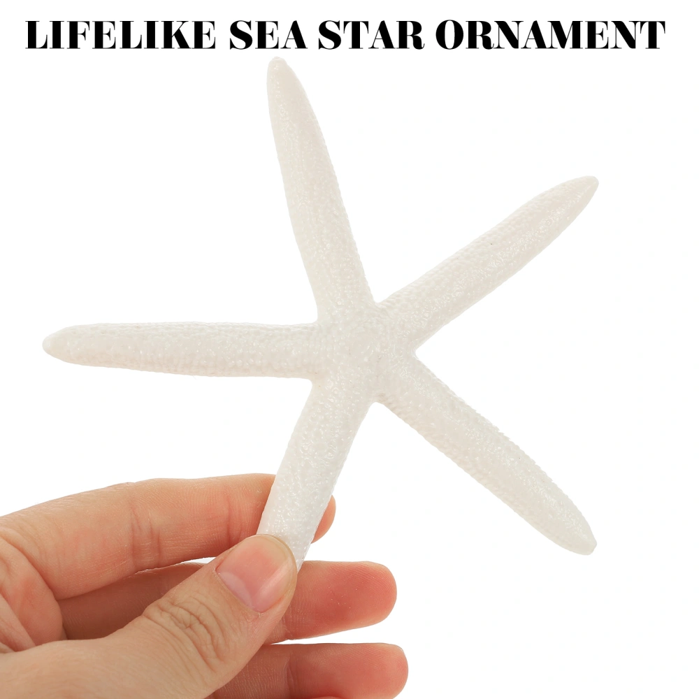 5pcs Simulated Sea Star Design Fish Tank Decorations Micro-landscape Ornaments