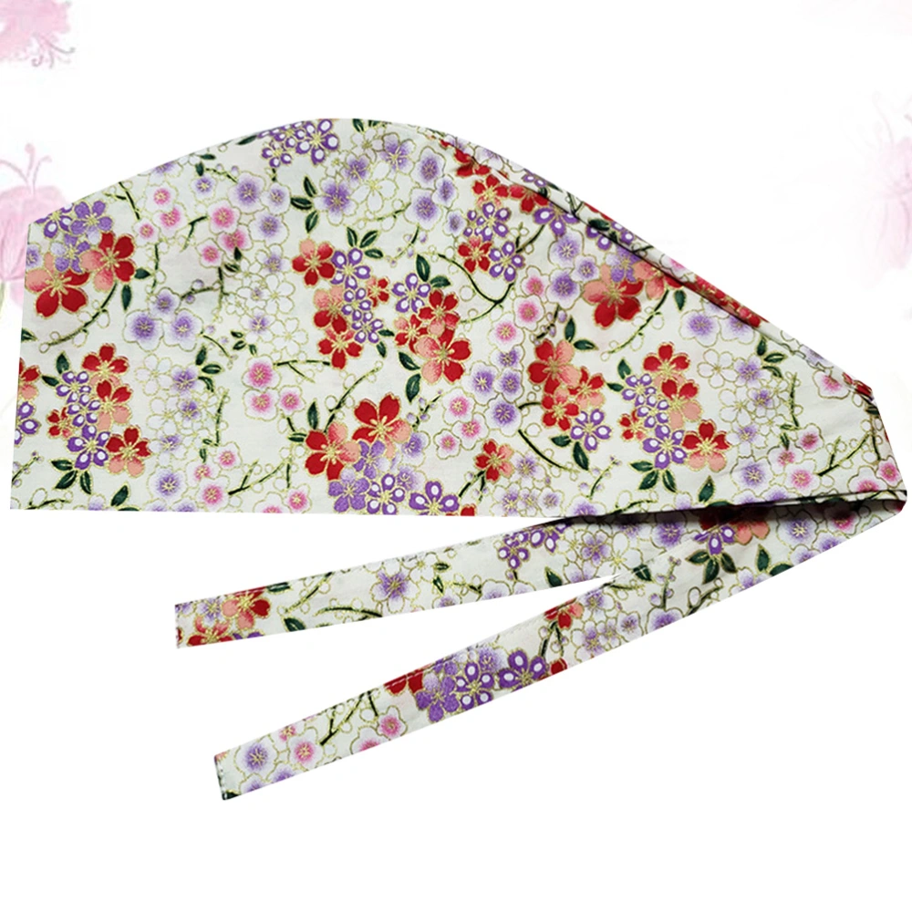 1pc Cherry Blossom Pattern High-End Bronzing Series Caps Pure Cotton Dust-proof