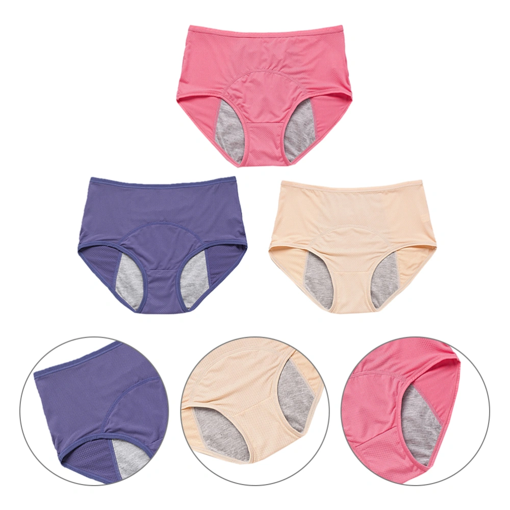 4pcs Comfortable Physiological Underwear Breathable Menstrual Period Pants for Female