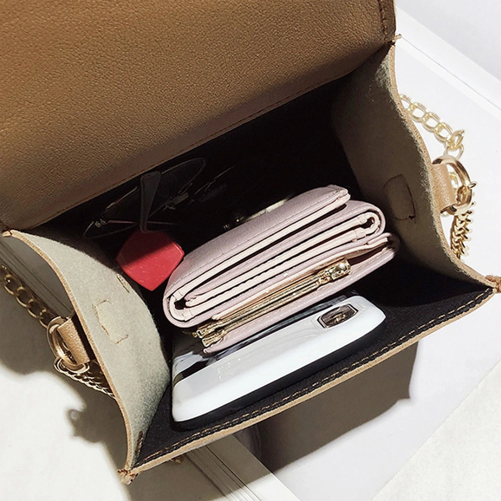 Summer Straw Bag Mini Shoulder Bag Storage Bag for Woman Female Lady (Brown)