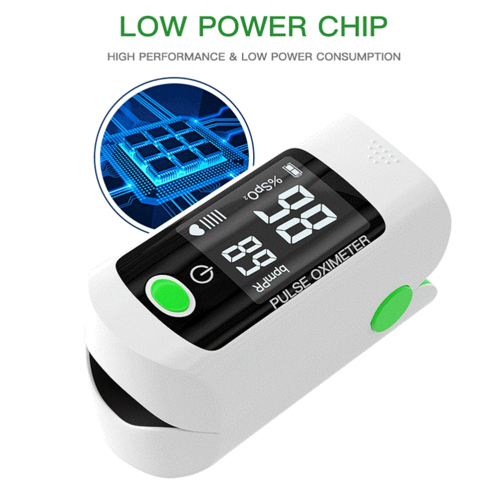 Fingertip Oximeter Heart Rate Measuring Tool Pulse Oximeter Blood Oxygen Saturation Oximeter Random Color