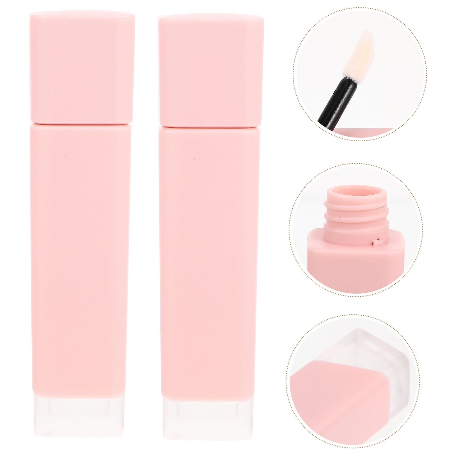 4pcs Lip Gloss Tubes Plastic Lip Gloss Containers Refillable Lipgloss Bottles 5g