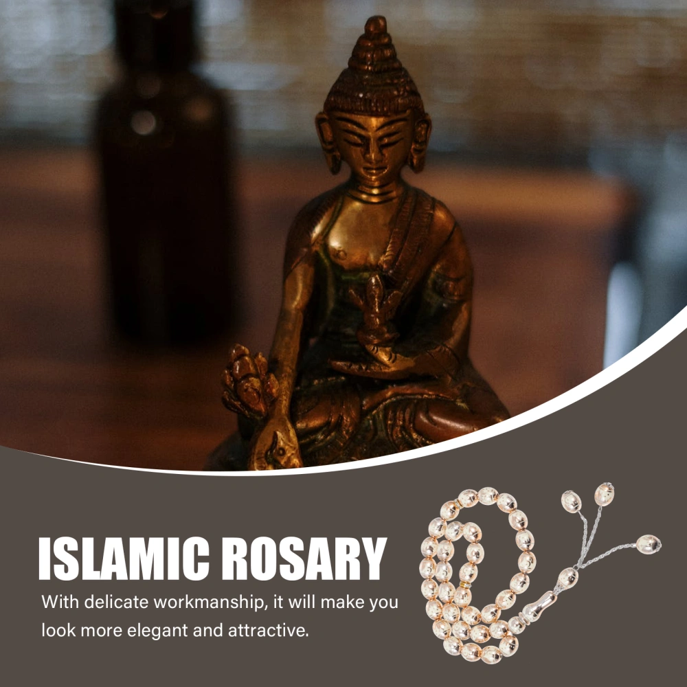 Muslim Holding Rosary Exquisite 33 Muslim Prayer Bead String Islamic Rosary