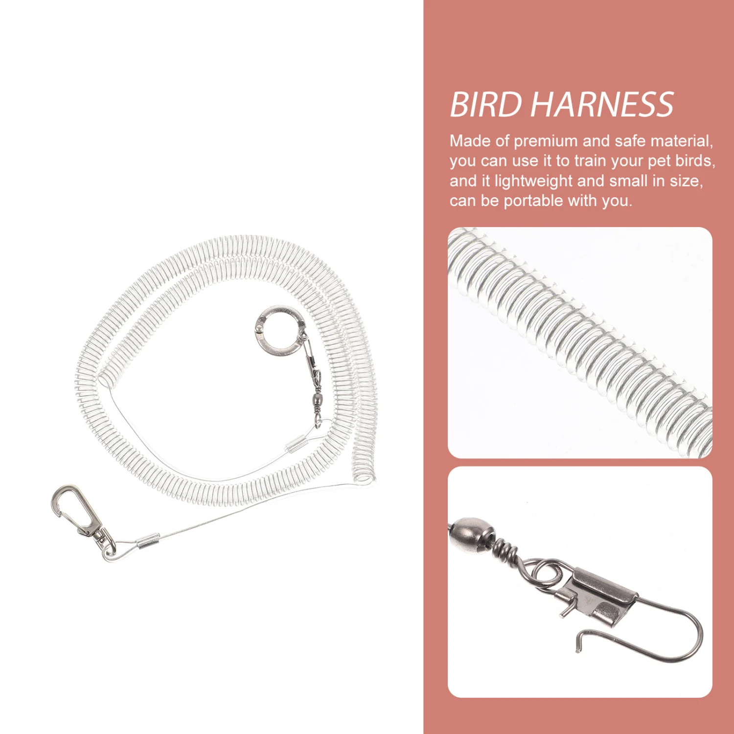 Parrot Adjustable Harness Bird Training Leash Parrot Training Leash Bird Fly Train Supplies
