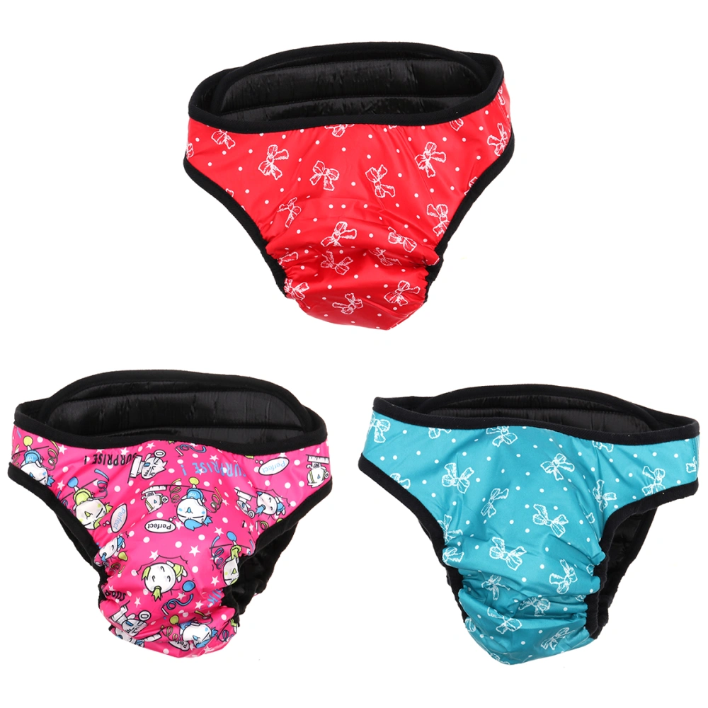 3 PCS Pet Dog Puppy Diaper Sanitary Physiological Pants Female Dog Shorts Panties Menstruation Underwear Size XL