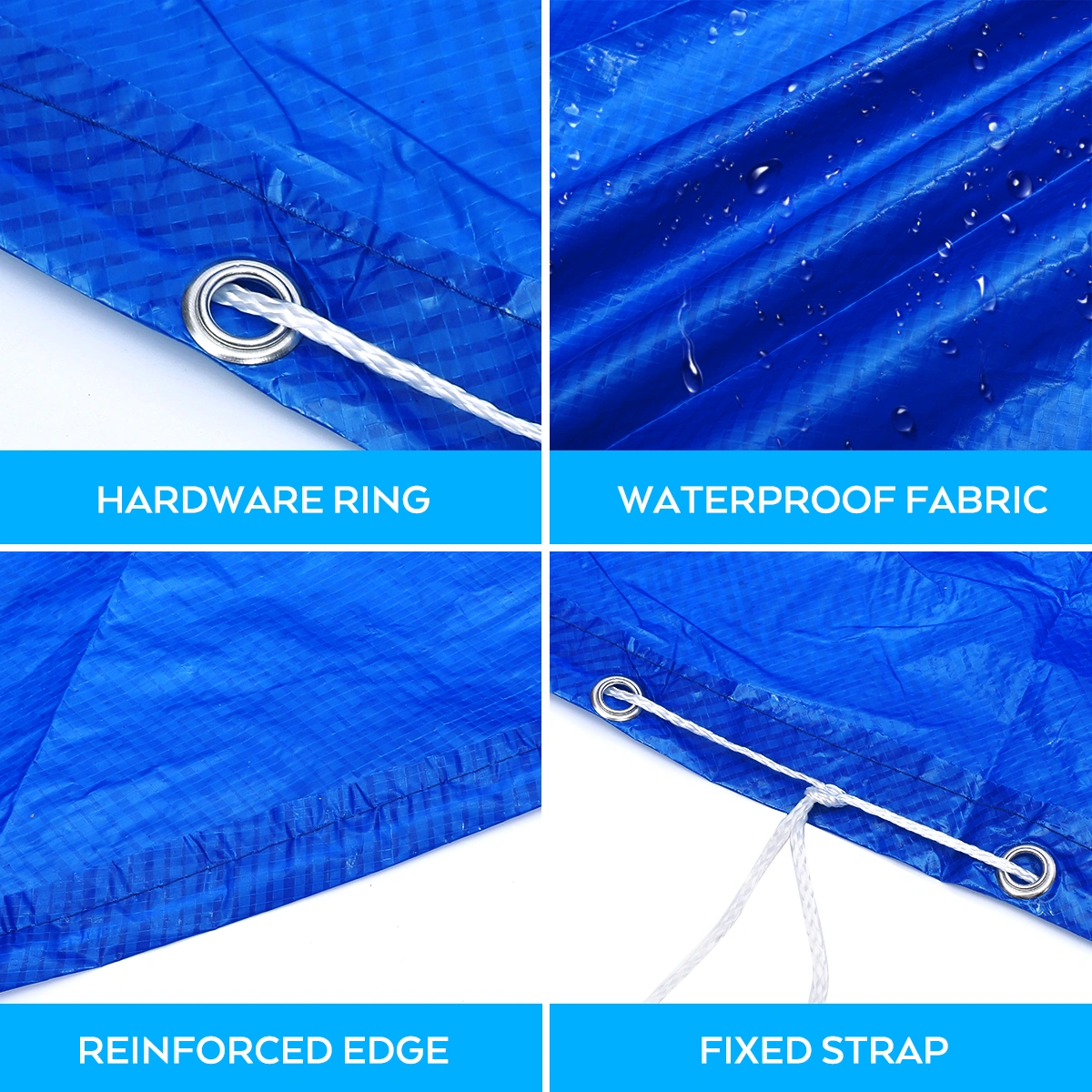 BESTOMZ 8-foot Diameter Round Easy Set Pool Cover for Frame Pools Inflatable Swimming Fast Set Pool