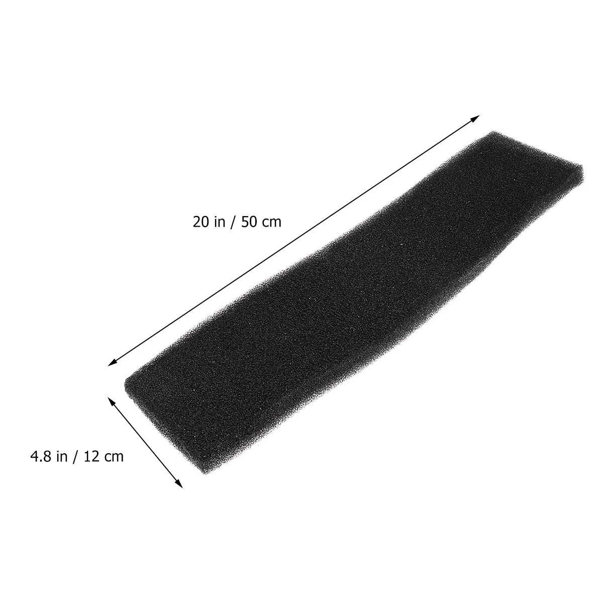 5pcs Biochemical Cotton Filter Activated Carbon Filter Net Thickened High-density Filter Sponge for Aquarium Fish Tank Pond (50x12x2cm Small Hole)