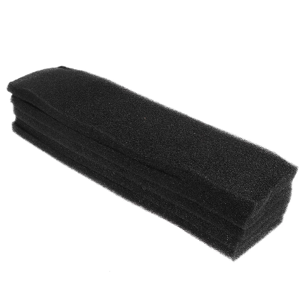 5pcs Biochemical Cotton Filter Activated Carbon Filter Net Thickened High-density Filter Sponge for Aquarium Fish Tank Pond (50x12x2cm Small Hole)