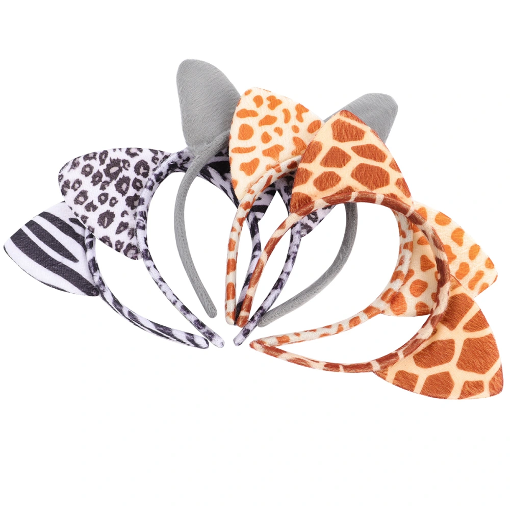 5pcs Lovely Cat Ears Headbands Animals Style Hairbands for Dance Party Festival