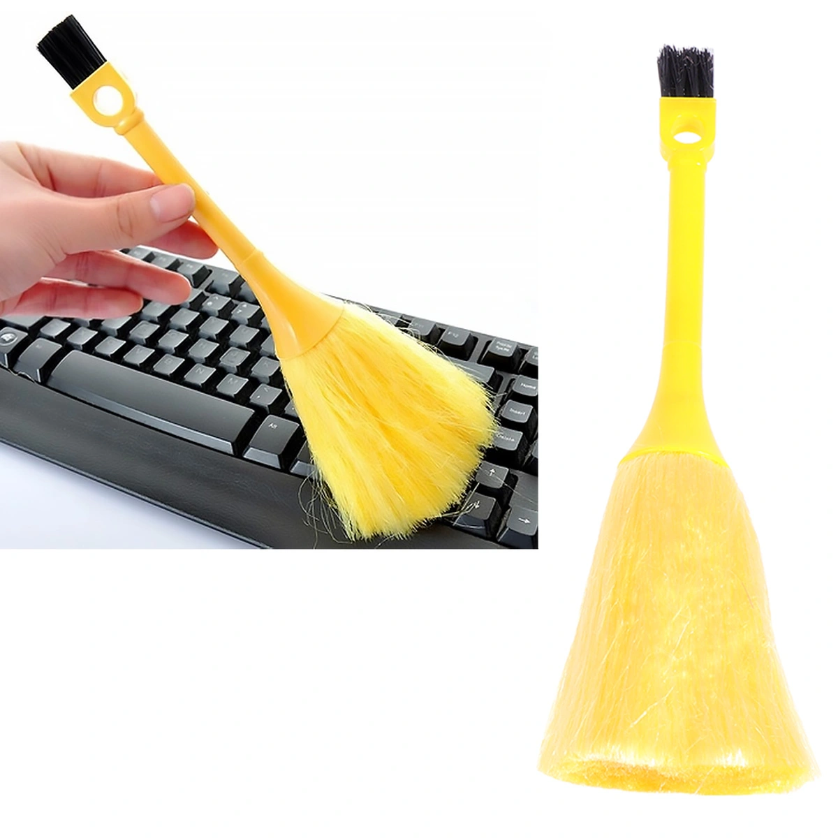 5pcs Keyboard Brush Multifunctional Cleaning Brush for Home Office (Yellow, Green, Blue, Rosy, Red)