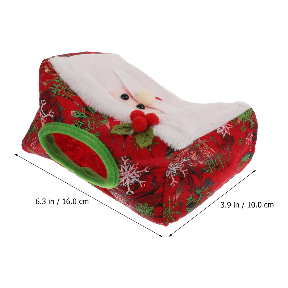 2Pcs Household Tissue Boxes Christmas Themed Tissue Containers Desktop Decor