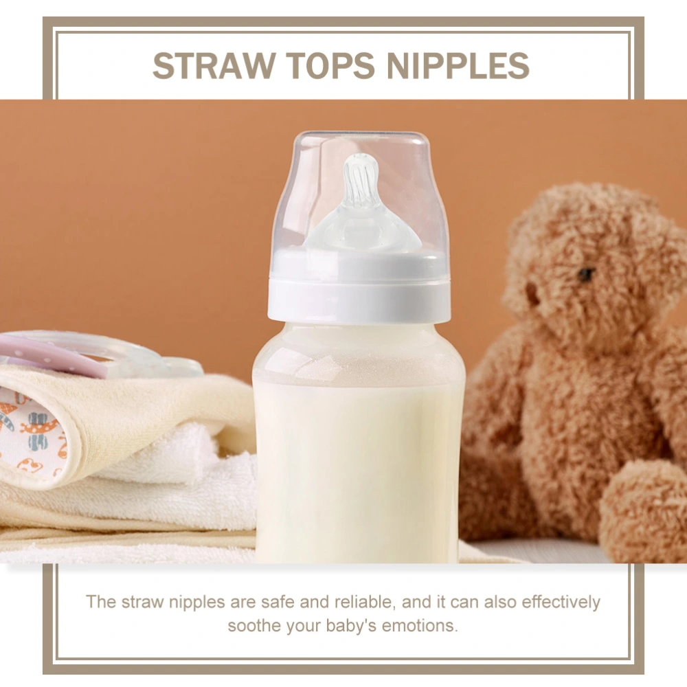 4pcs Straw Nipples Weighted Straws Nipples Spill-proof Weighted Straws Nipples