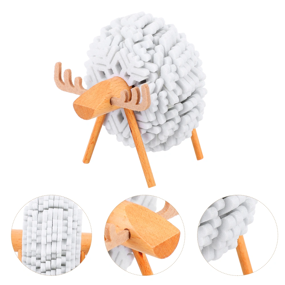 1 Set Coaster Snowflake Cup Mat Sheep Shaped Desktop Decoration Table Ornament