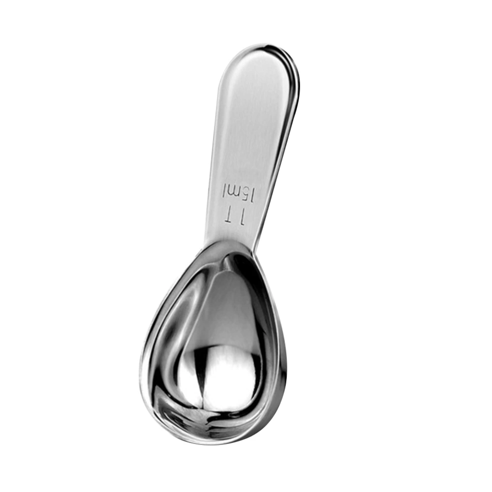 Stainless Steel Coffee Measuring Spoons with Scale Milk Powder Measure Spoon Kitchen Tool for Liquid Spice Powder (15ml)