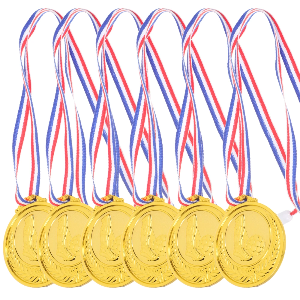 6pcs Decorative Medals Sports Game Hanging Medals Reward Medals Accessories