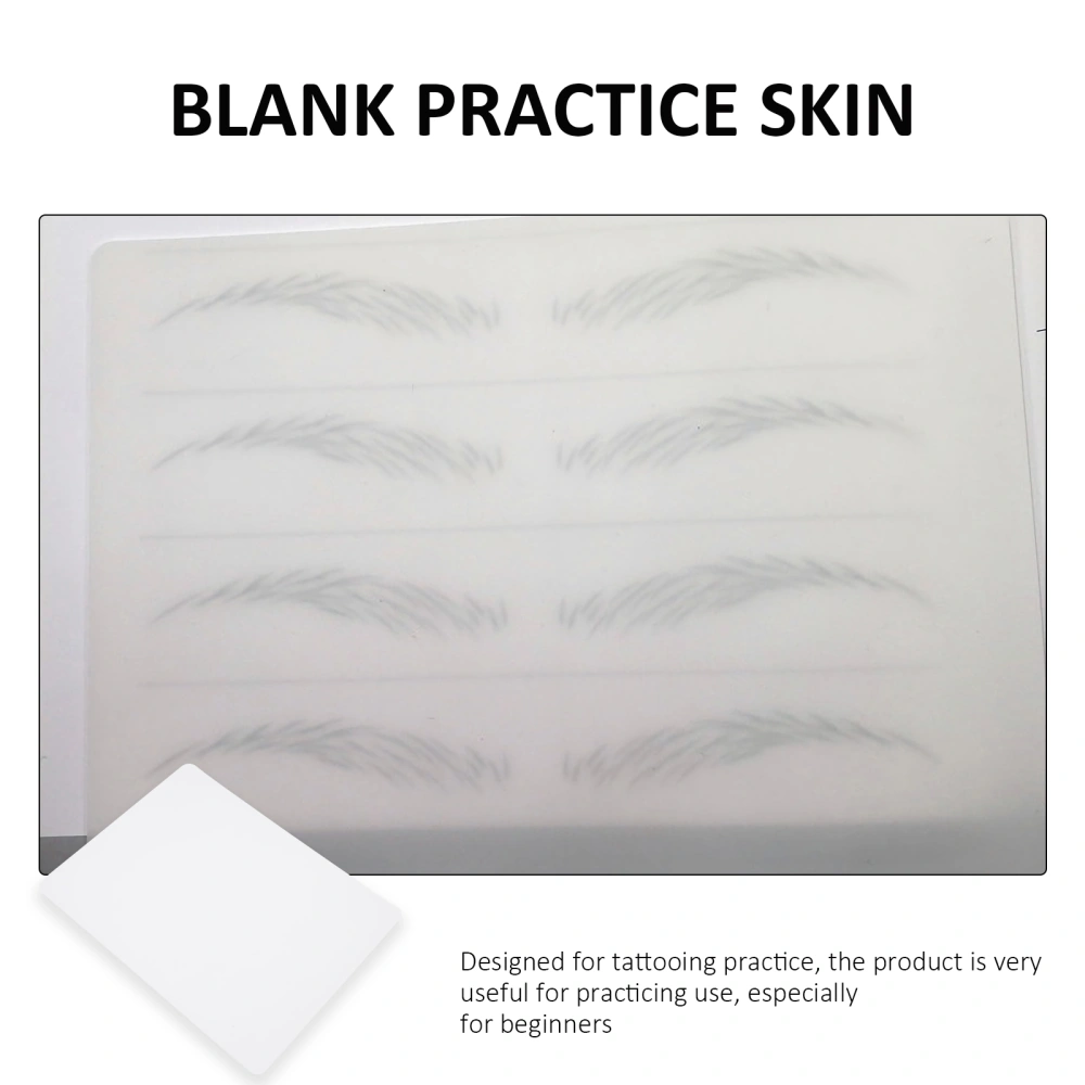 4Pcs Tattoos Practice Skin Silicone Microblading Skin Tattooed Imitation Skin