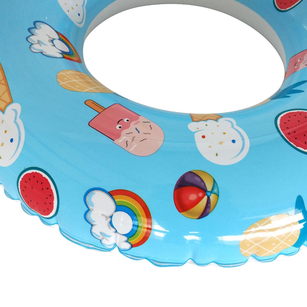 1PC Adorable Swim Ring PVC Inflatable Water Ring Creative Swimming Ring Cartoon Swim Ring for Kids Beach Pool Children