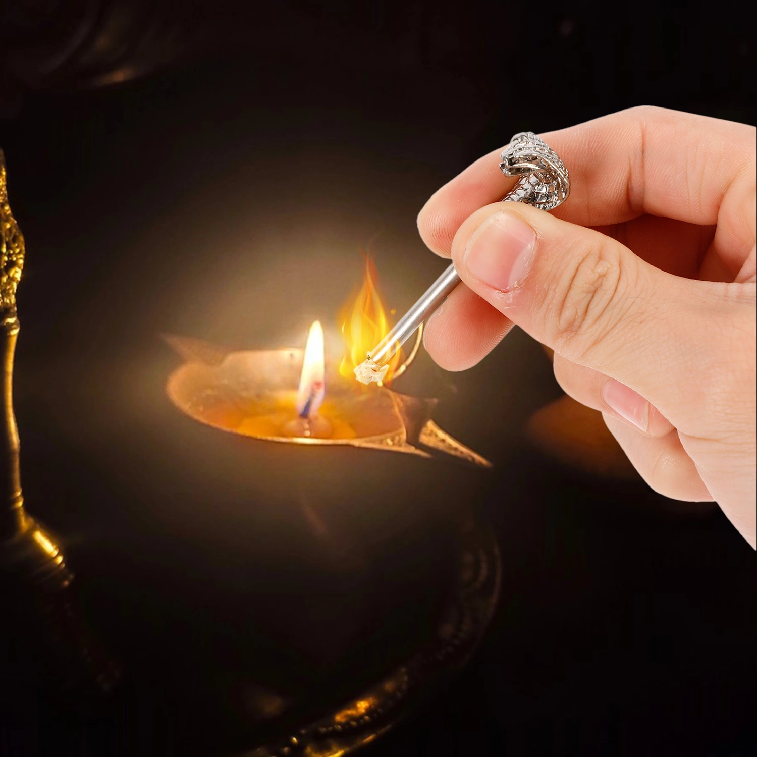 Emergency Matchstick Survival Flint Fire Starter Forever Match Lighter with Gift Box