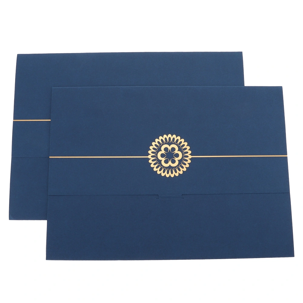 2pcs Certificate Envelope Type Holder Document Covers Certificate Holder