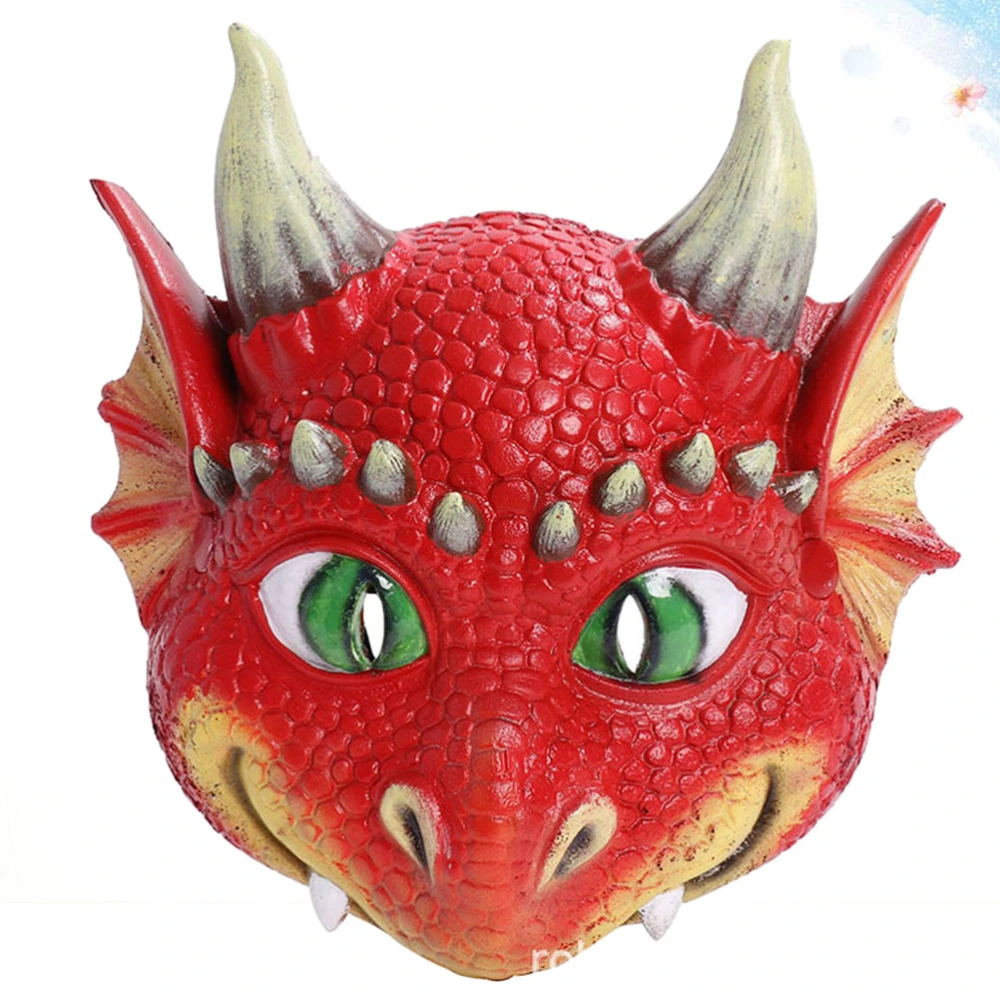 Kids Dragon Shaped Mask Kids Cosplay Mask Fashion Face Cover Party Performance Mask Assorted Color