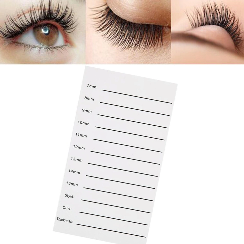 2Pcs Acrylic Eyelashes Extension Board Grafting Eyelash Scale Plate Grafting Eyelash Board White