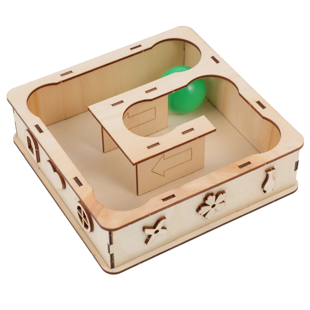 Hamster Maze Toy Wooden Hamster Labyrinth Toy Practical Pet Exercising Toy