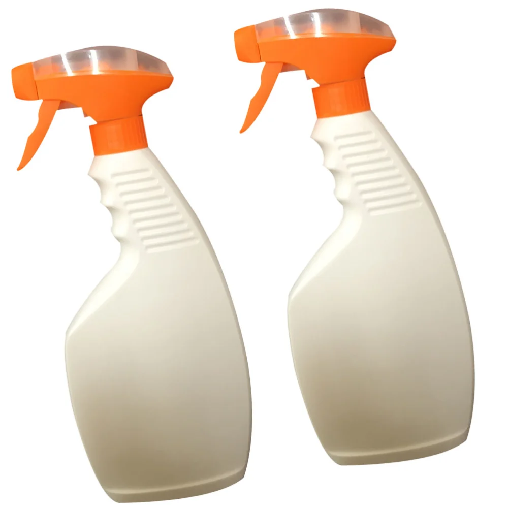 2Pcs Alcohol Dispensers Plastic Spray Bottles Empty Sanitizer Sprayer Cleaner Container for Home Outdoor 500ml (Random Color)