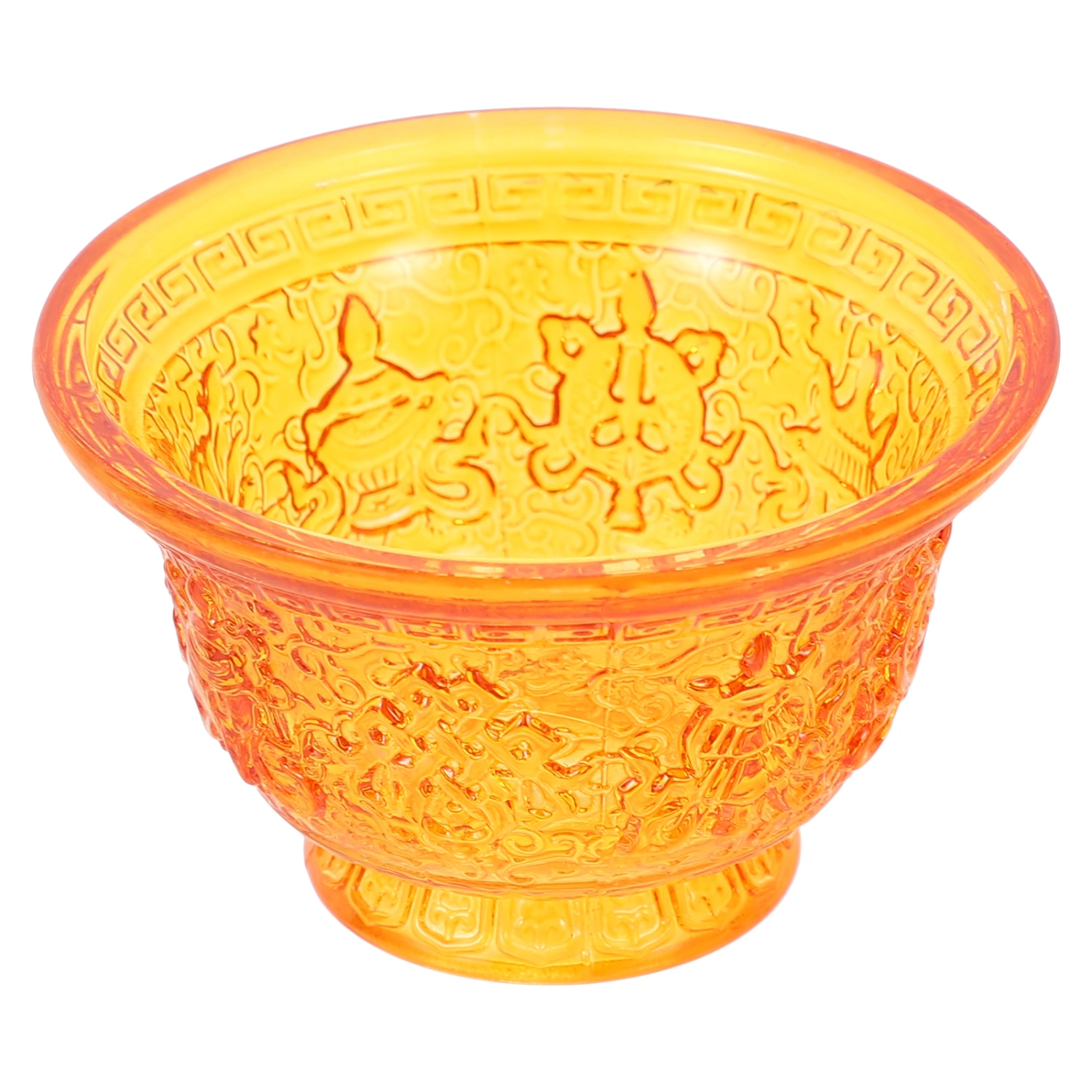 1Pc Glass Temple Cup Buddhist Supply Home Decoration Buddhist Water Cup