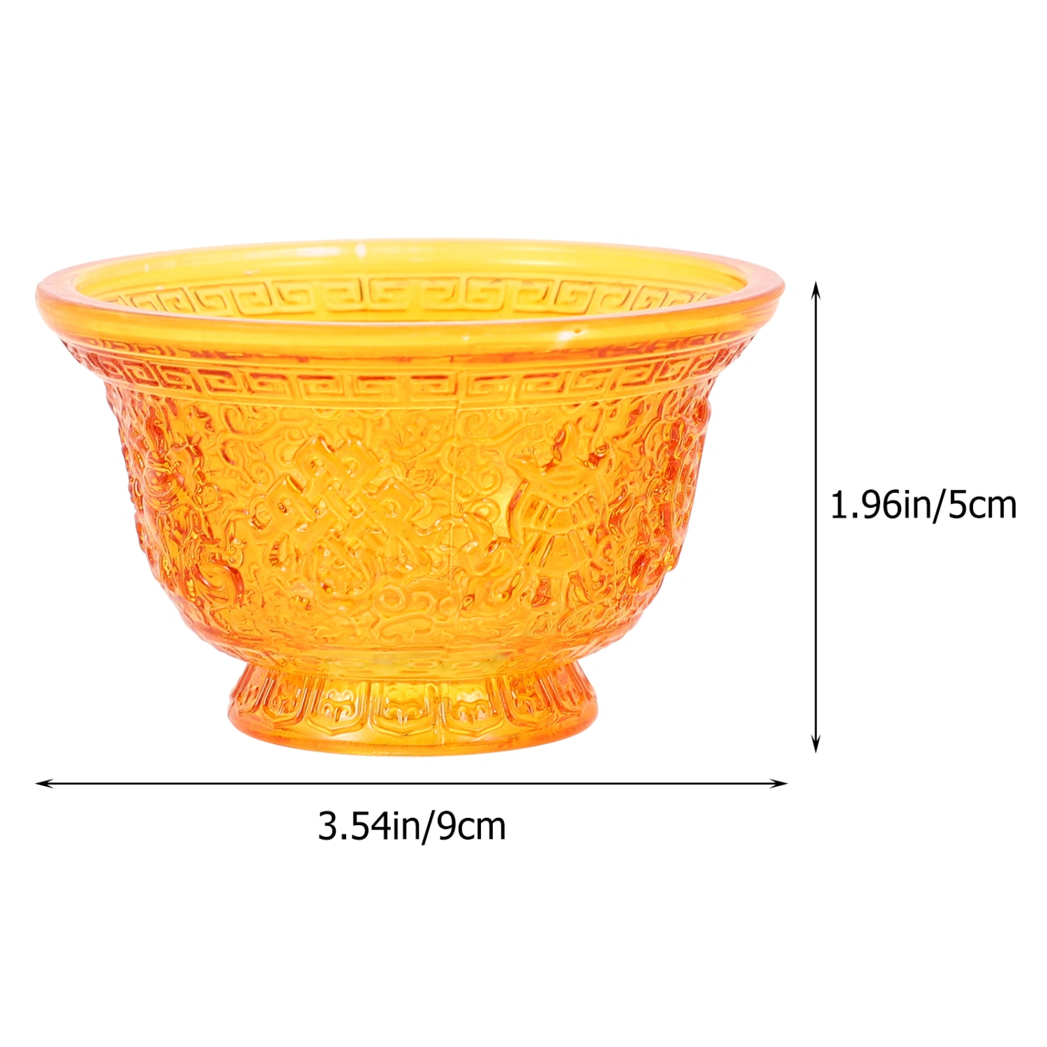 1Pc Glass Temple Cup Buddhist Supply Home Decoration Buddhist Water Cup