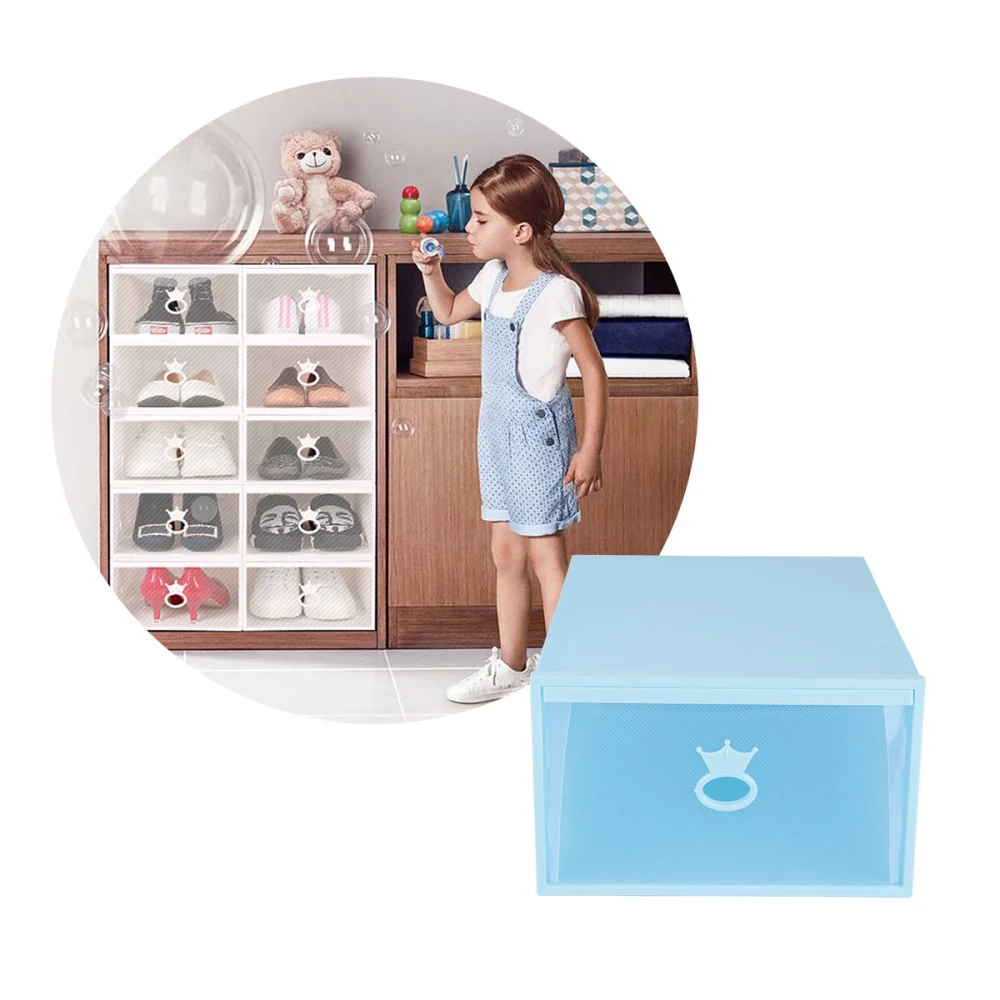 Transparent Thickened Shoes Case Plastic Drawer-Type Shoes Storage Container