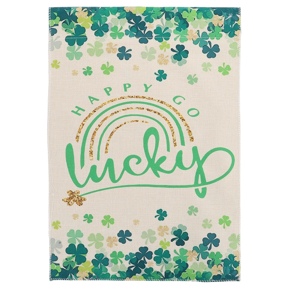 St. Patrick's Day Home Garden Banner Decorative Vertical Outdoor Flag Prop