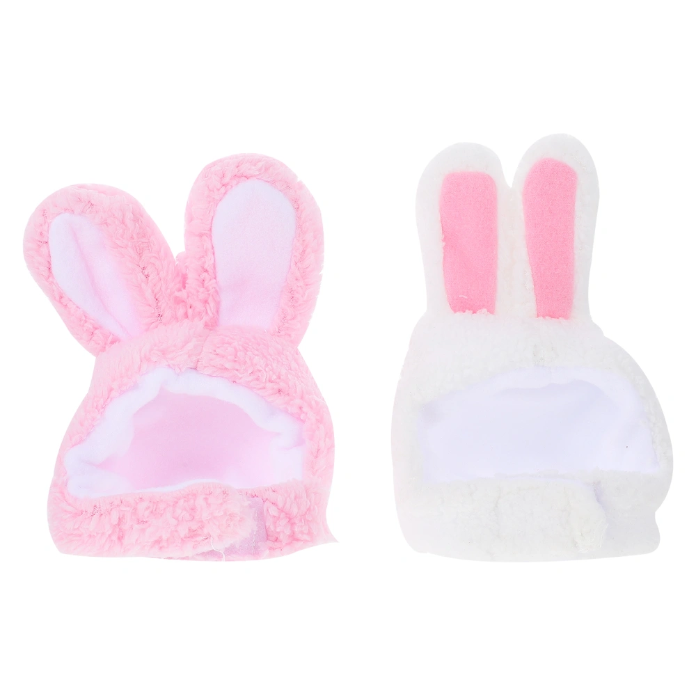 2pcs Lovely Rabbit Ear Pet Cat Rabbit Decorative Hats Small Pet Headdress