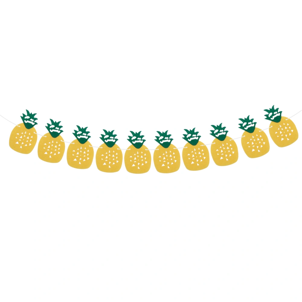 Hawaiian Tropical Party Garland Pineapple Banner Bunting Hanging Decor