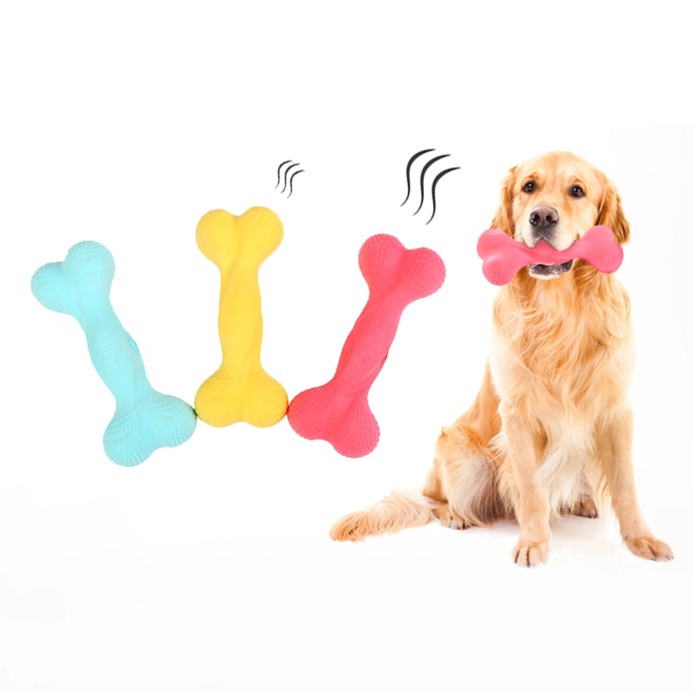 3pcs Funny Bone Bite Toy Creative Dog Playing Toy Teeth Grinding Stick Toy Pet Supplies (Random Color)