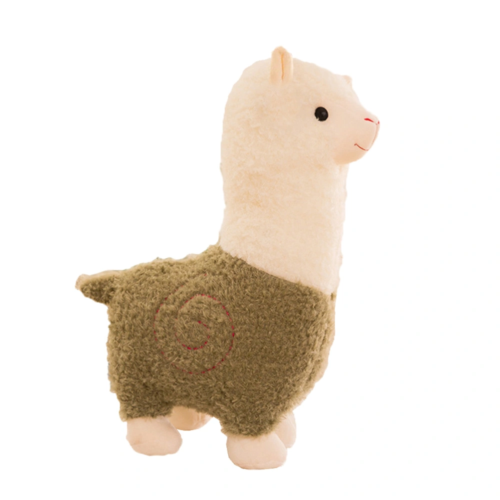 28x10cm Lovely Plush Toy Alpaca Shape Toys Stuffed Chic Sheep Doll Toys Green