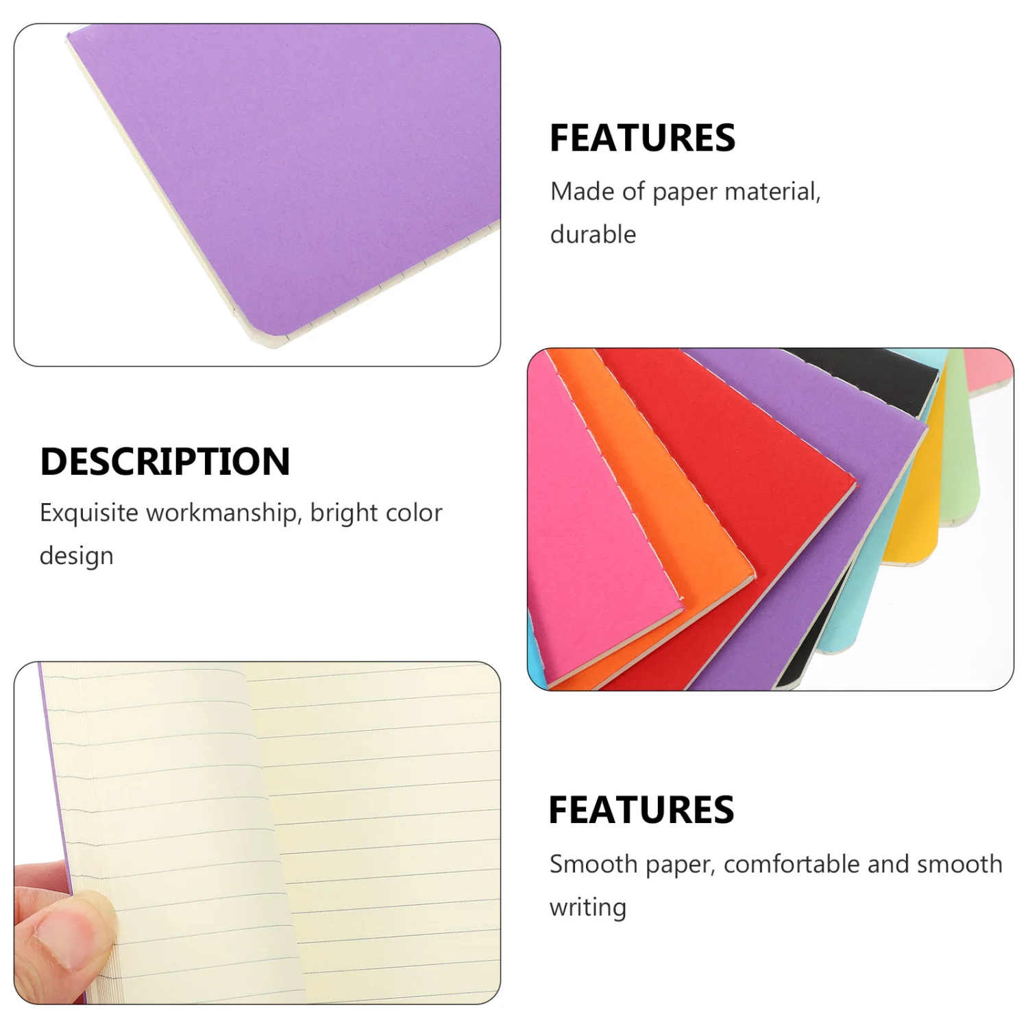 12pcs Convenient Students Diary Books Schedule Planning Books for Home Office