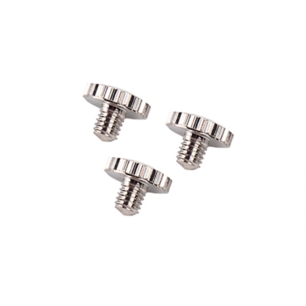 3pcs Metal Slide Finger Ring Fixing Screws For Trumpet Replacement Brass Instrument Accessory CB20 (Silver)