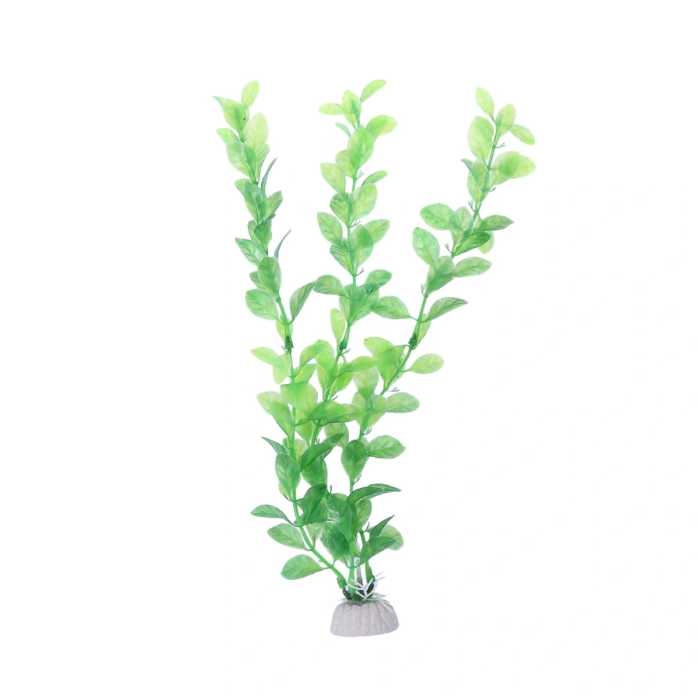 3pcs Fish Tank Green Plastic Artificial Plants Aquarium Water Plants Decorations