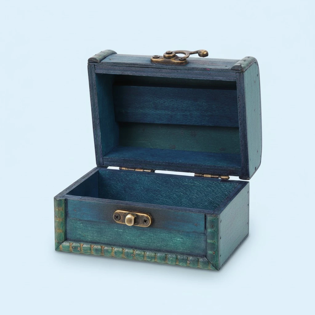 Jewelry Box Wooden Trinket Box Jewelry Storage Case Retro Sundries Organizer