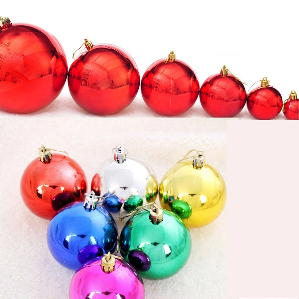 24pcs Multicolor Decorative Theme Pack of Exquisite Christmas Balls Ornaments for Tree Decoration Decor Ball (Gold)