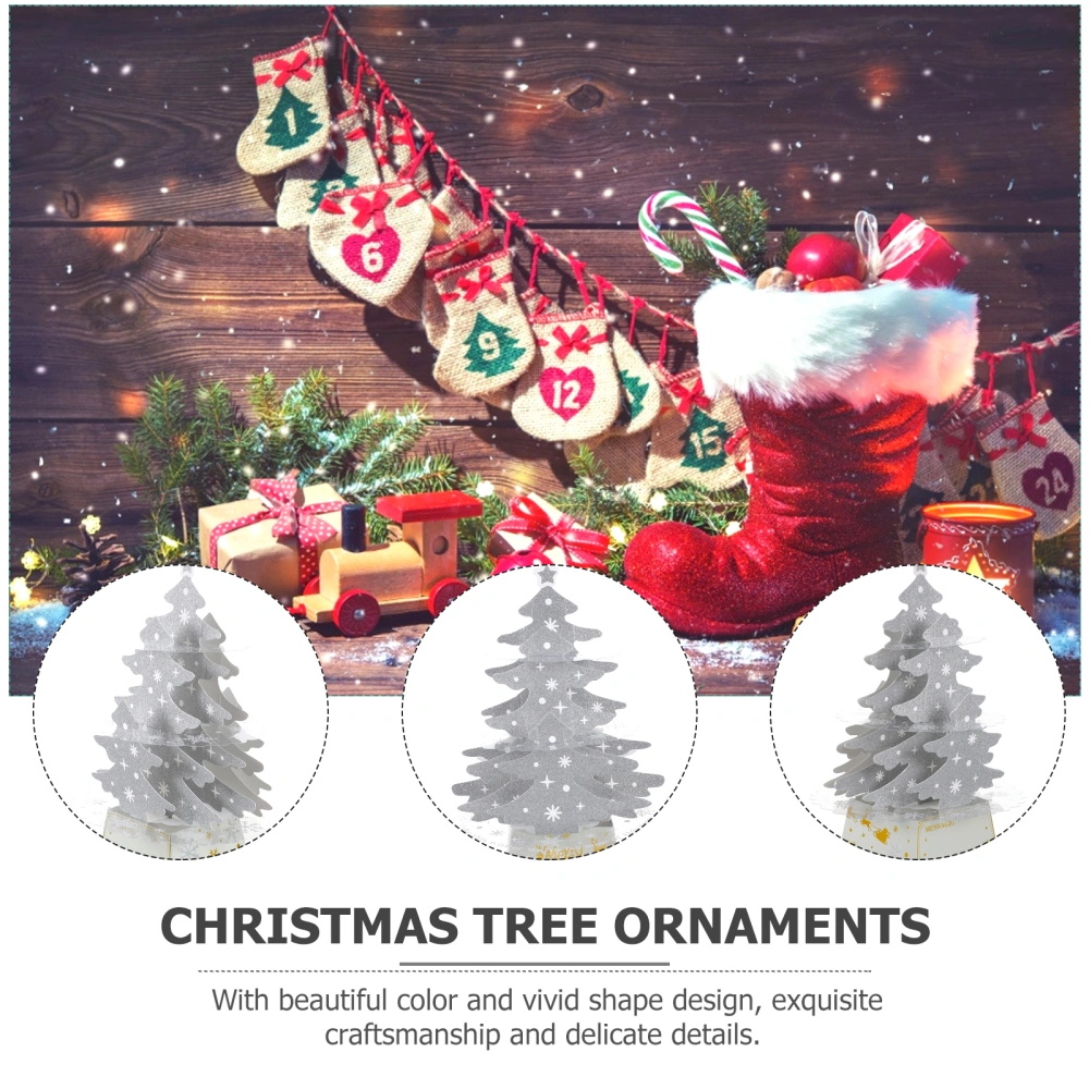 1pc Christmas Tree Model Christmas Tree Ornament Table Christmas Tree Decor