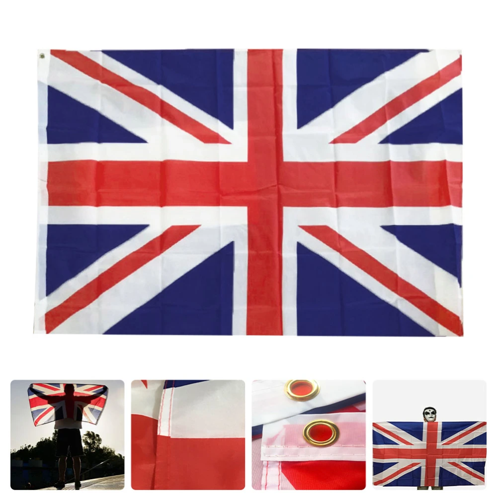 Polyester The Uk Flag Celebration Party Wearable British Flag Backdrop Prop