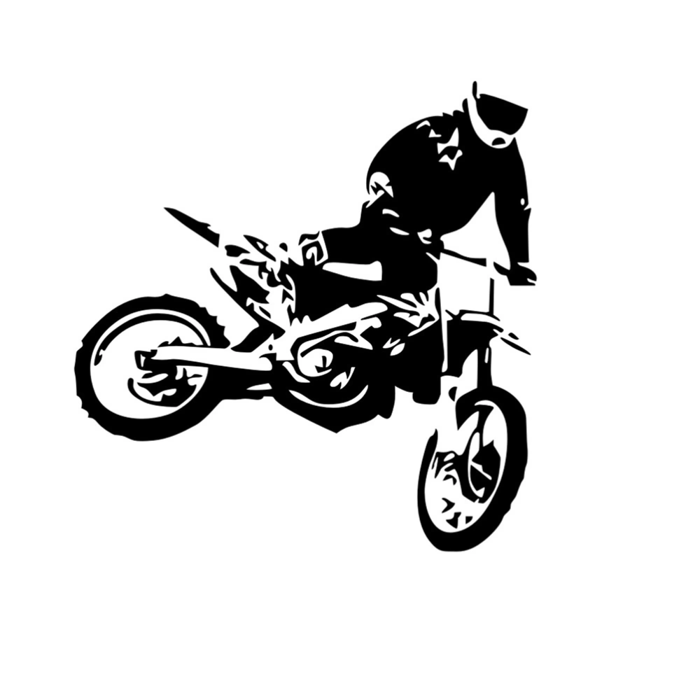 1Pc 59x59cm Off-road Motorcycle Racer Wall Sticker Delicate Carving Removable Adhesive Wall Decal Sticker