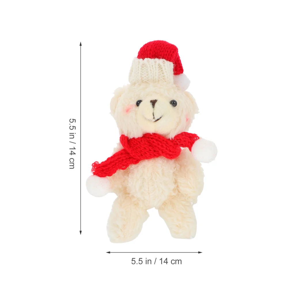 1pc Christmas Bear Keychain Lovely Key Chain Pendant Unique Backpack Ornament