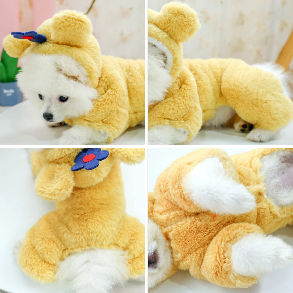 Pet Cat Small Dog Puppy Cartoon Winter Costume Clothes for Halloween Christmas