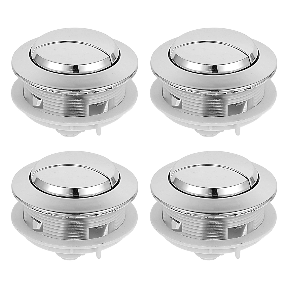 4Pcs Water Toilet Switch Universal Button Replacement for Toilet Tank Convenient Toilet Buttons