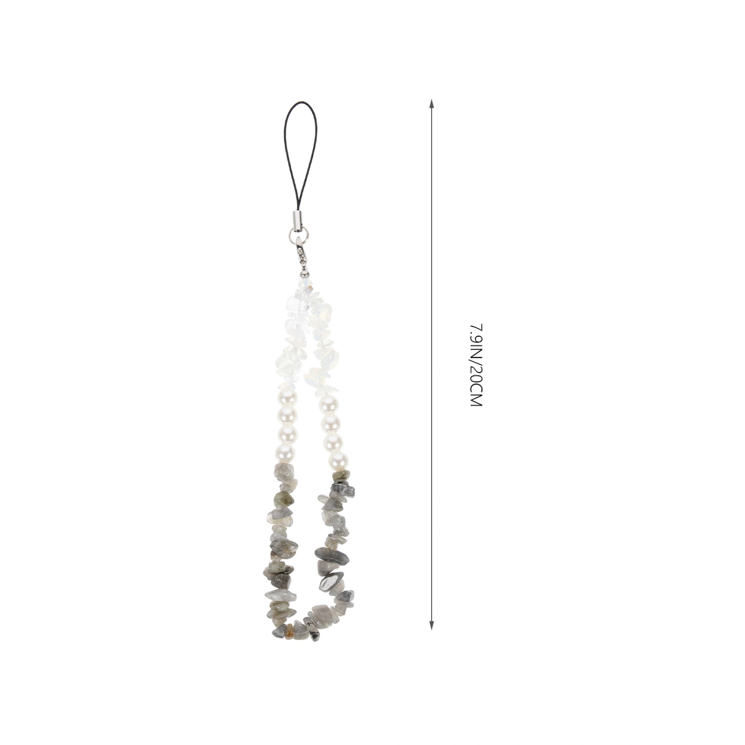 Crystal Beads Mobile Phone Chain Pearl Phone Wrist Strap Anti-lost Phone Lanyard