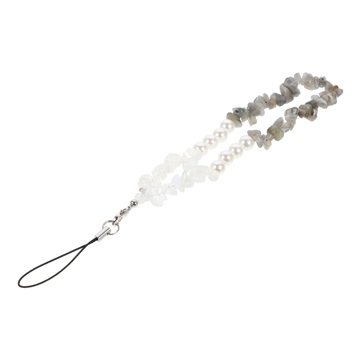 Crystal Beads Mobile Phone Chain Pearl Phone Wrist Strap Anti-lost Phone Lanyard